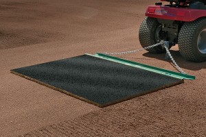 Cocoa mat shown with leveling bar