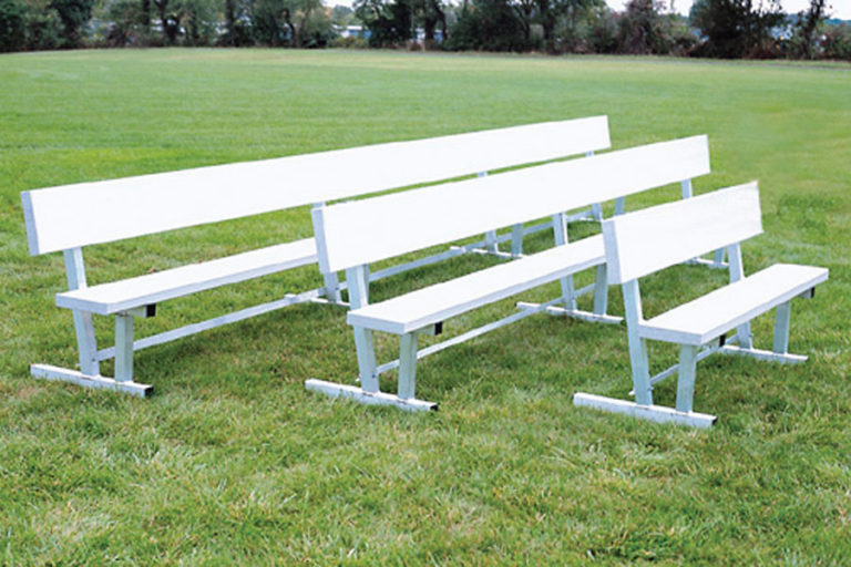 All-Aluminum Team Bench with backrests