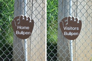 Bullpen set -- "Home Bullpen" and "Visitor Bullpen"