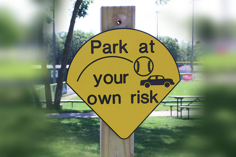 “Park at your own risk”