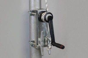 Clamp-on attachments eliminate the need for welding or drilling on the support poles