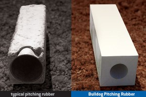 Professional grade pitching rubber designed to outlast any other brand