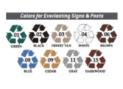 Colors for Everlasting Signs & Posts