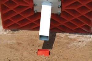 Easily installs in standard 1½" square ground anchors