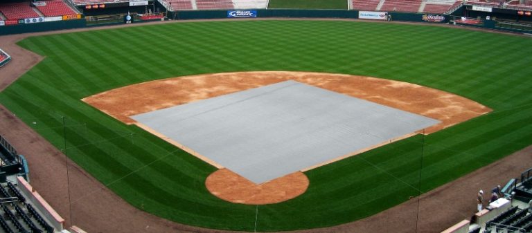 Sol-Aer Winter Turf Blanket Baseball Field