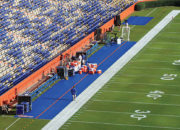 Bench Zone Sideline Turf Protectors at the University of Florida