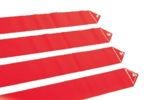 Goal posts wind direction flags