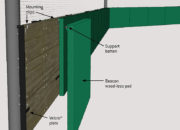 Beacon Wood-less Backstop Padding features callouts