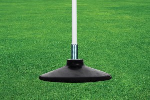 Corner flags with rubber base
