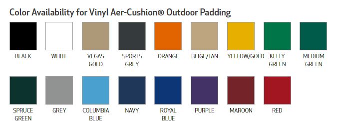 Indoor padding colors