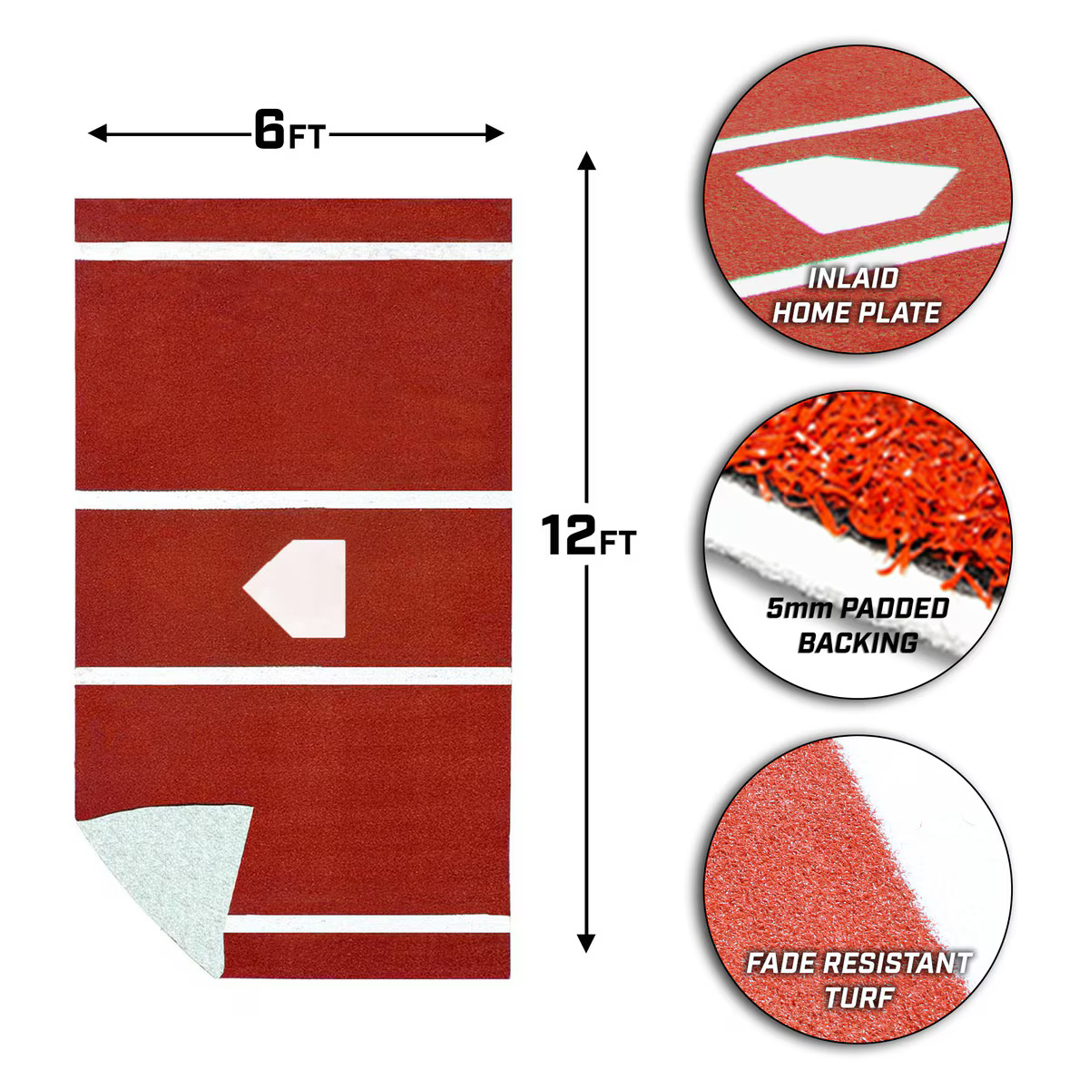 Clay batting mat