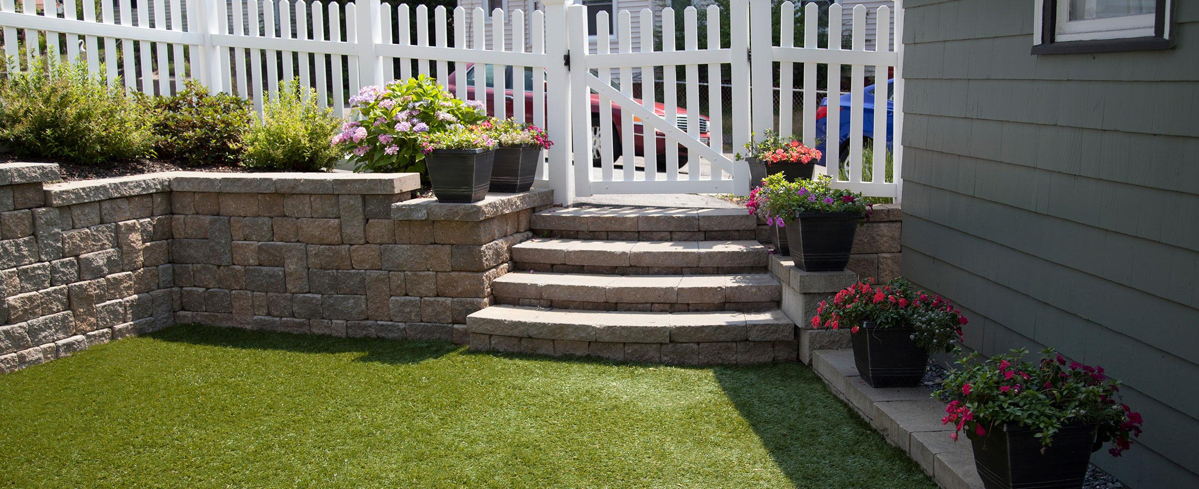 Outdoor turf installation