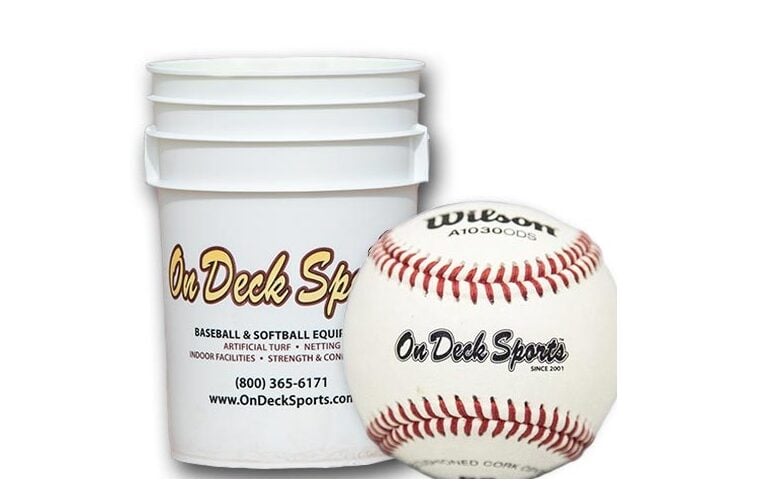 Wilson A1030B Bucket Raised Seam High School Practice Baseballs w/ ODS Logo (5 Dozen)