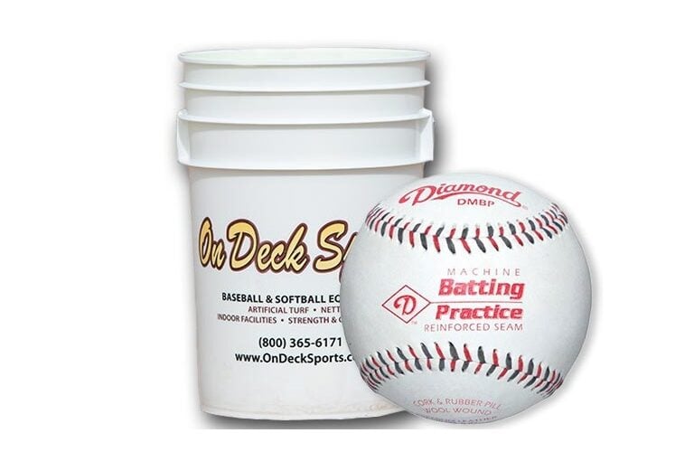 Diamond Leather Pitching Machine Baseballs (5 dozen)