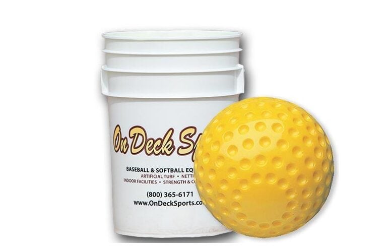 12" Dimpled Yellow Softballs (3 doz)