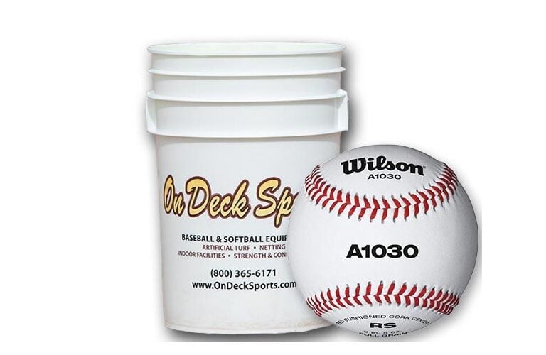 Wilson A1030B Bucket Raised Seam High School Practice Baseballs (3 Dozen)