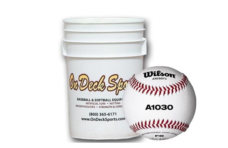 Wilson A1030BFS Bucket Flat Seam High School Practice Baseballs (5 Dozen)