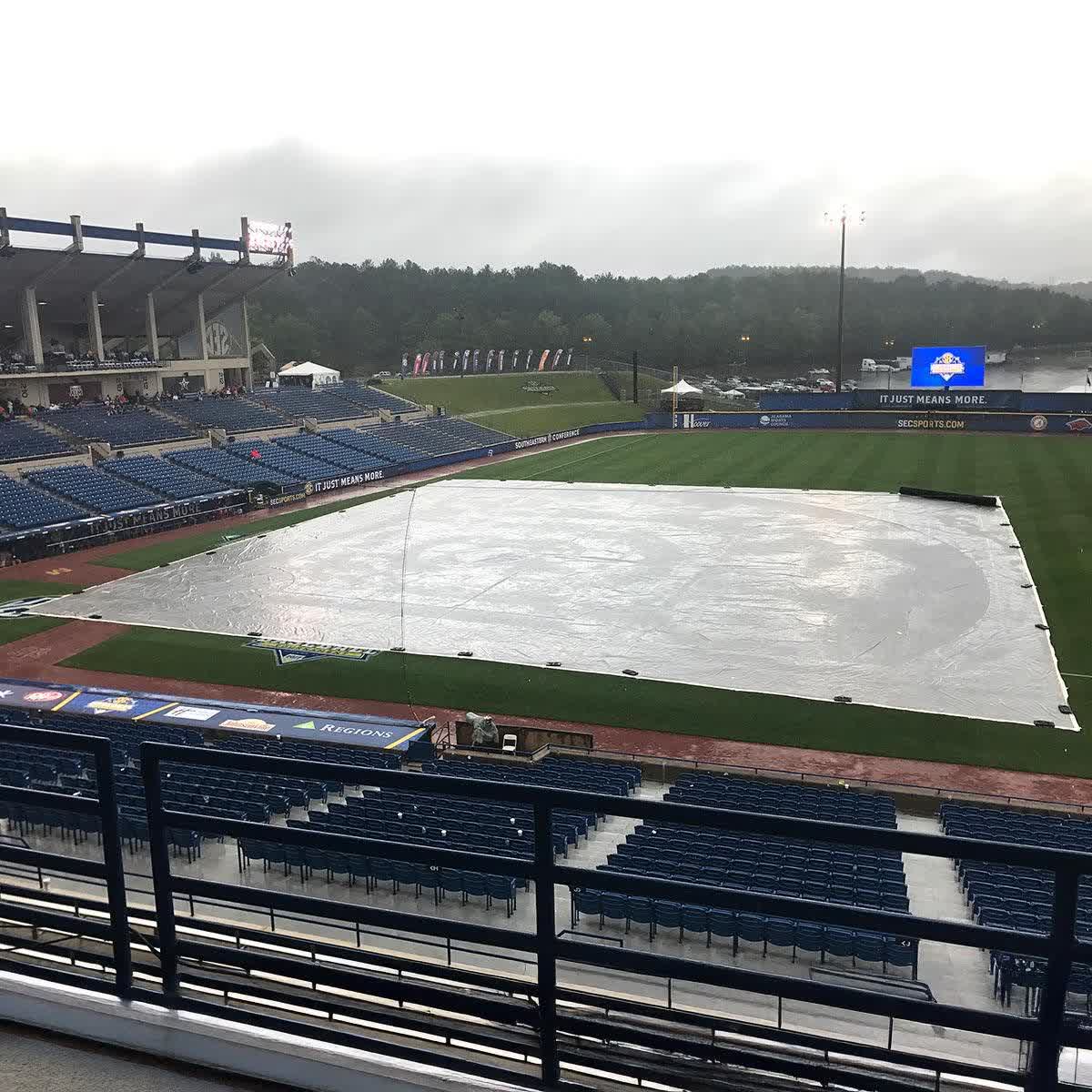 Large infield area tarp